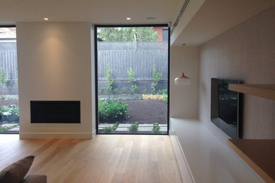 This is an example of a contemporary home design in Melbourne.