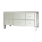 Bungalow 5 Catherine Extra Large 6-Drawer Chest in Mirror