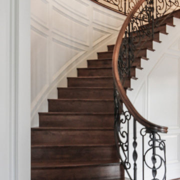 Project #74 | Circular Staircase with Hand-Forged Metal Panels