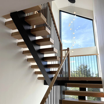 Project #139 | Four Story Modern Floating Staircase
