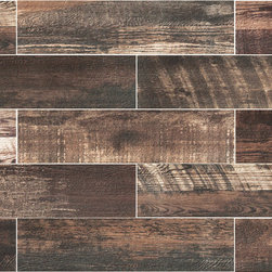Weathered Brown - 6x24 - Marazzi Piazza Montagna Porcelain Tile - ULS3 - Flooring