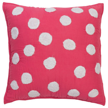 Ellie Hot Pink Quilted Throw Pillow