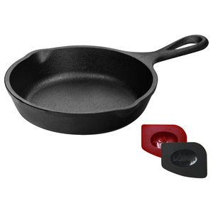 Lodge Logic Cast Iron Skillet with Assist Handle, 12 Inch 