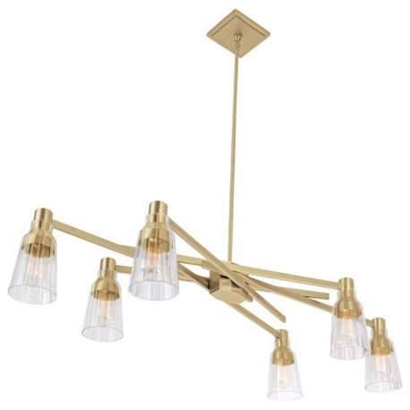 Norwell Lighting 8158-SB-CL Carnival - Six Light Chandelier