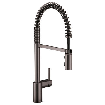 Moen One-Handle Pulldown Kitchen Faucet Black Stainless, 5923BLS