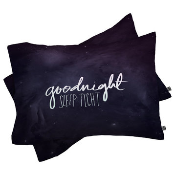 Deny Designs Leah Flores Goodnight Pillow Shams, Queen