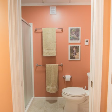 A Cheerful and Bright Studio-Style Finished Basement in Nashua, NH