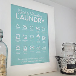 Mid-Century Laundry Procedures - Customize Color and Size - Laundry Products