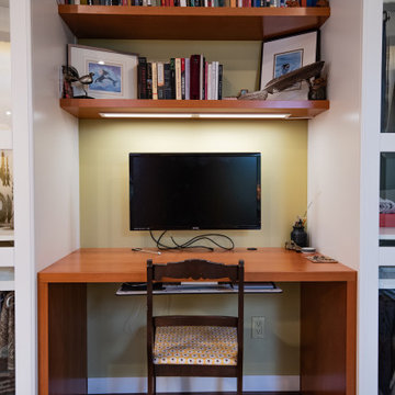 Home office and storage bench