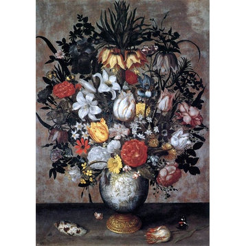 The Elder Ambrosius Bosschaert Flowers in a Chinese Vase Wall Decal