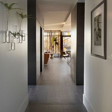 Dramatic Hall to Living Room