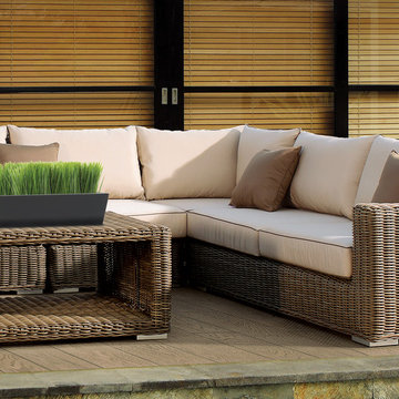 Outdoor Wicker Sectional Sofa