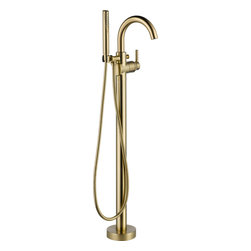 Delta Trinsic&reg; Floor Mount Tub Filler - Tub And Shower Faucet Sets