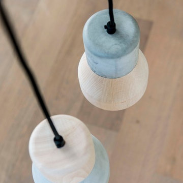 Cement Wood Lamps Design By: Decha Archjananun/Thinkk Studio
