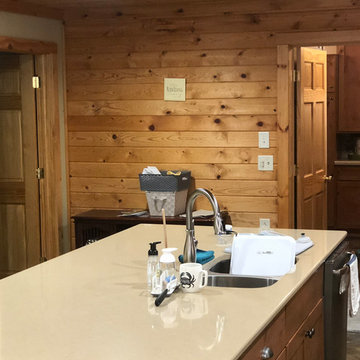 Rustic Kitchen Remodel Done in Knotty Alder