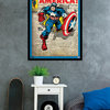 24x36 Captain America Cover Poster, Black Framed Version
