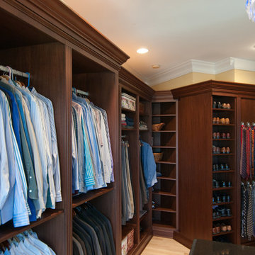 Custom Mahogany Master Closet