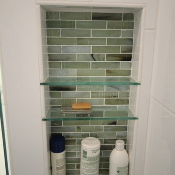 Master Bathroom Custom shower shampoo alcove