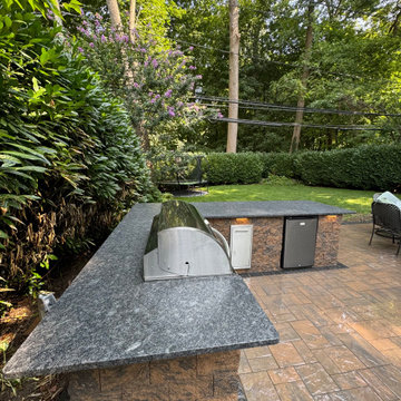 Cambridge Paver Patio with Outdoor Kitchen in Port Washington, NY 11050