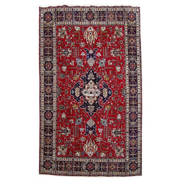 Consigned, Persian Rug, 7'x10', Handmade Wool Tabriz