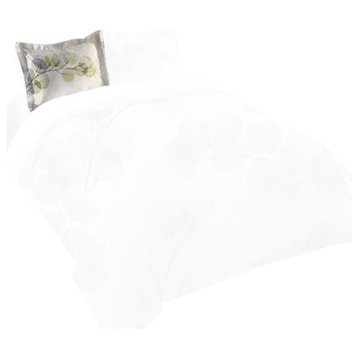 Laural Home Smoky X-Ray of Eucalyptus Leaves Standard Pillow Sham, 20"x30"