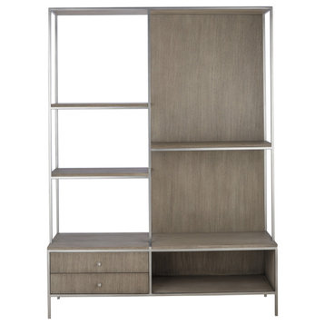 Neutral Toned Oak Bookcase, Andrew Martin Paxton