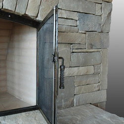 The Hammered Fireplace Screen - Fireplace Screens