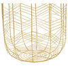 Glam Gold Metal Storage Basket Set 561875