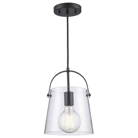 Curry 1 Light Mini Pendant, Black