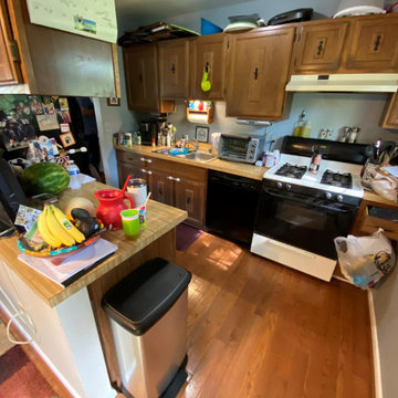 Transitional Two-Finish Kitchen Remodel Woodbridge, VA