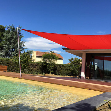 Le jardin d'une villa d'architecte