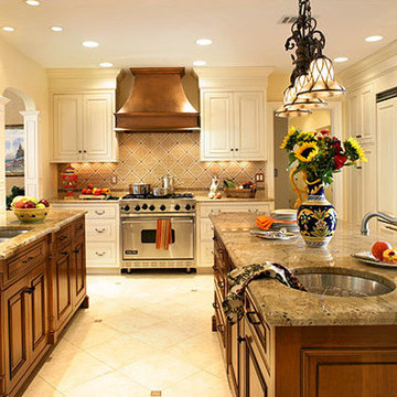 Elegant European inspiredCountry Kitchen