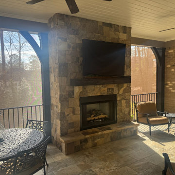 Luxury Outdoor Motorized Screens — Stone Estate
