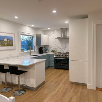 Smaller Kitchen in an East Northport, NY Cottage