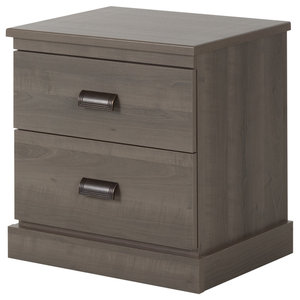 Ashley Furniture Culverbach Nightstand Gray Transitional South S Gloria 2 Drawer Nightstand Gray Maple