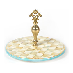 Parchment Check Cheese Course | MacKenzie-Childs - Serving Utensils