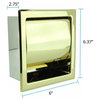 Recessed Toilet Paper Tissue Holder Gold Stainless Steel Renovators Supply