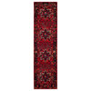 Safavieh Vintage Hamadan Collection VTH211 Rug, Red/Multi, 2'3" X 8'