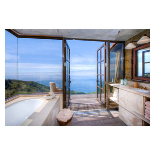 Big Sur Coast Ridge Estate - Mediterranean - Bathroom - San Francisco ...