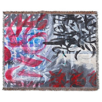 "Cipher, Urban Abstract" Woven Blanket 80"x60"