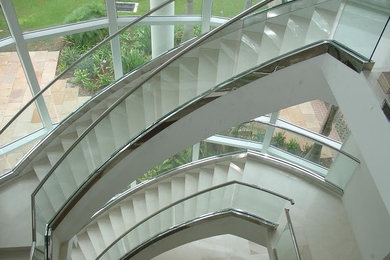 Contemporary staircase in Miami.