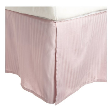 Striped Premium Premium Cotton Bed Skirt, 300-Thread-Count, Lavender, Twin