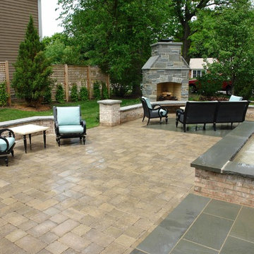 Outdoor Fireplace Living Area