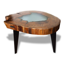 Epoxy resin coffee table - GlassVirtuoso Lake - Coffee Tables & Side Tables