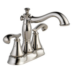 Delta Cassidy Two Handle Centerset Lavatory w/ Metal Pop-Up - Bathroom Sink Faucets