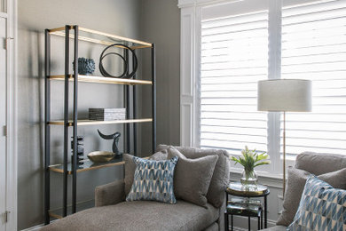 Inspiration for a transitional family room remodel in Other