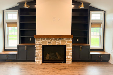 Inspiration for a modern living room remodel in Other