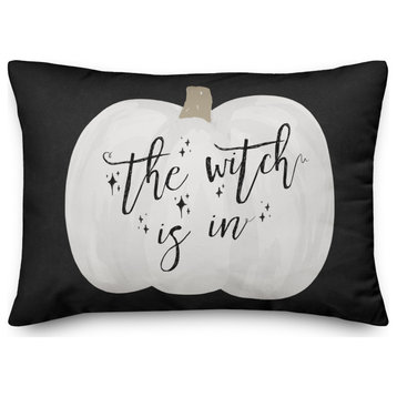 Witch Pumpkin 14x20 Throw Pillow