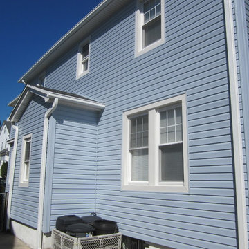 vinyl siding, before and after