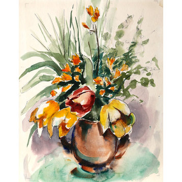 Eve Nethercott, Flowers, P6.33, Watercolor Painting